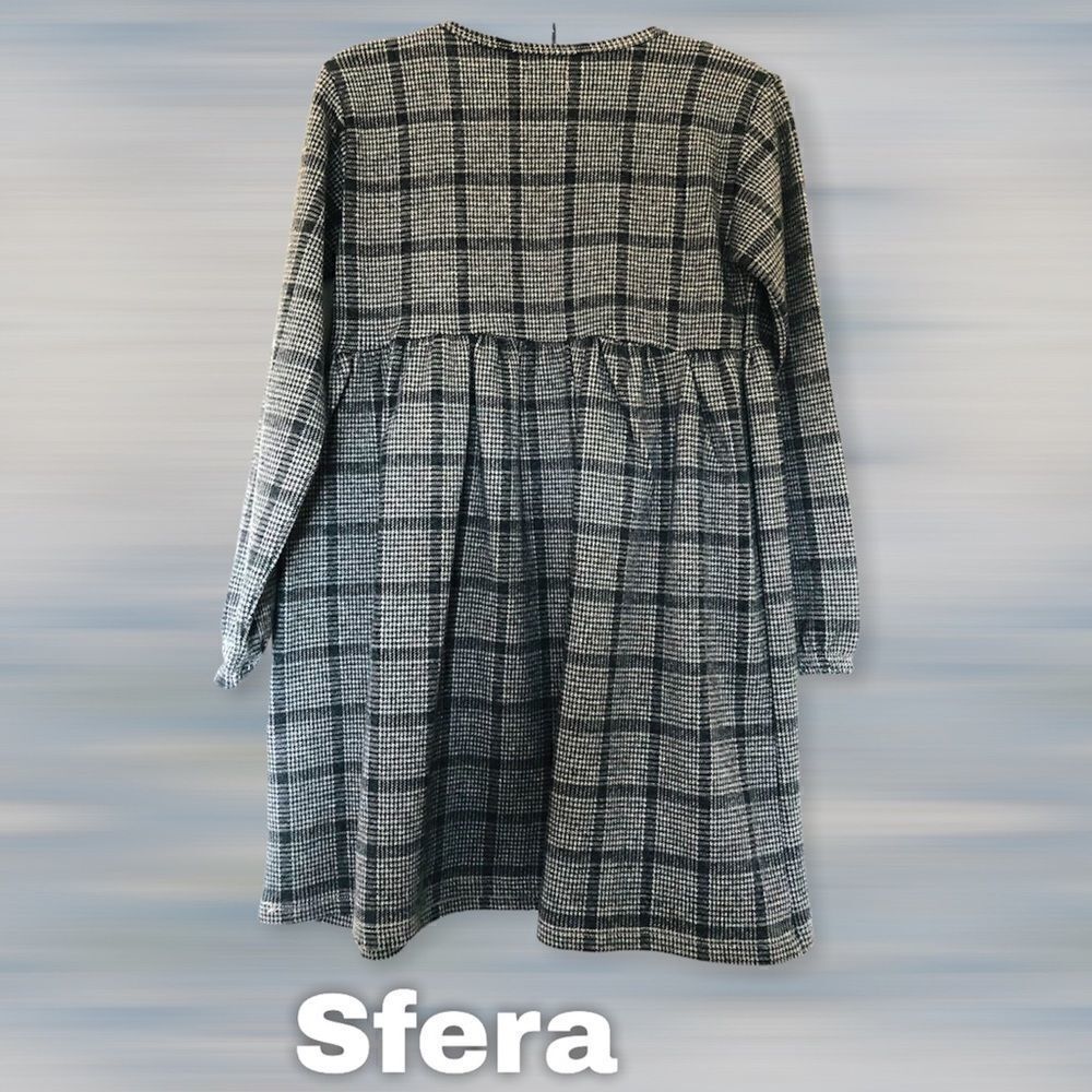 Sfera Girls’ Black & Grey Plaid Dress‎ - Picture 2 of 14